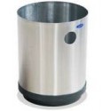 Cesto papelero cilindrico de acero inoxidable 24cm x 33cm marca Artcenter 501011