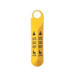 Senal de seguridad colgante c/advertencia -Caution- y Simbolo de Persona Cayendo clave 6110